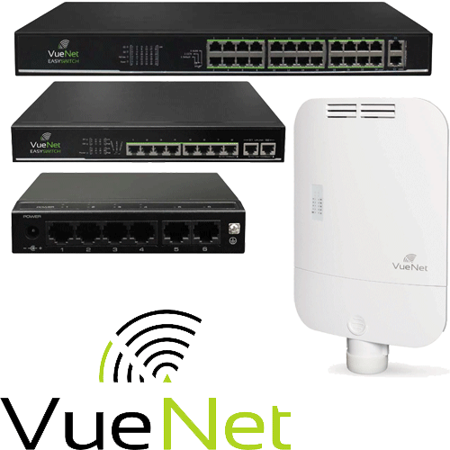 VueNet IP CCTV PoE Switches