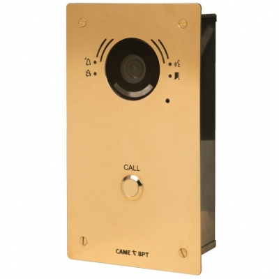BPT BRMV4 brass panel for 2 wire x1 systems