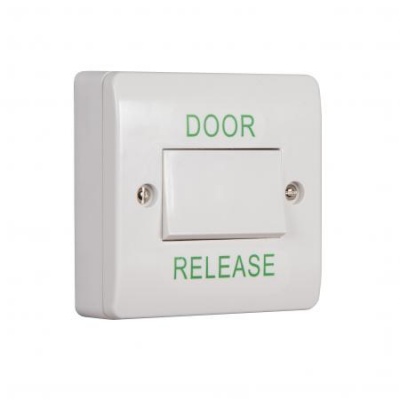 RGL EBWLS/DR Architrave white Antibacterial Plastic Light Switch Style button surface mounted, includes back box with standard screws. IP54