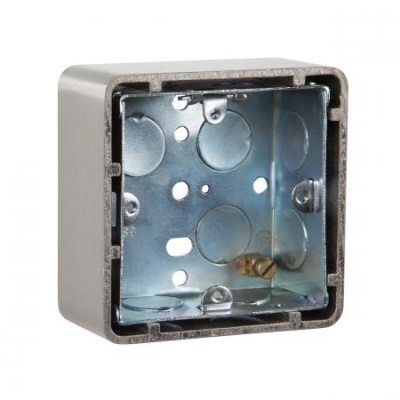 RGL EXTR02 Standard Metal back box with aluminium finish surround.