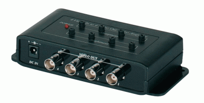 Genie CCTV GCA04 Coaxial Video Amplifier, 4 x BNC to 4 x BNC