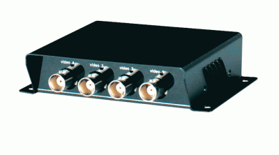 Genie CCTV  GTP400 4-Channel Video Transceiver, 4 x BNC to 1 x RJ45