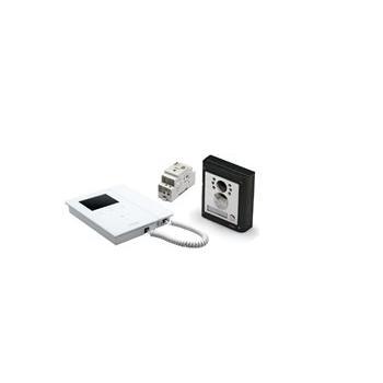 Videx IPVK-1/96W 1 Button 4000 Series Surface Panel with White Kristallo Videophone