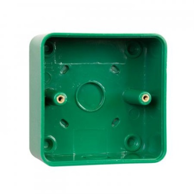 RGL PBB05/GN Deeper Standard size back box surface mounted fits all standard size products. Allows for Conduit entry.
