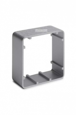 SSP Surface Mount Aluminium Spacer in Silver 85mm square