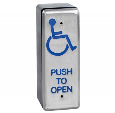 Surface Mount Stainless Steel Door Release Button Change Over Contact