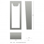 Comelit 3504-70 surface box for metal panel