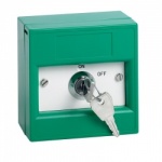 SSP KGG1SG-KS Key switch enclosed in a green break glass unit