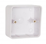 RGL PBBSHR-W A hooded back box surface mounted in Green which fits all standard size products. Allows for Conduit entry.