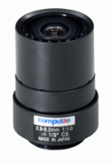 1/3'' CS-M 2.9 - 8.2mm F1.0-360 Aspherical Varifocal Manual