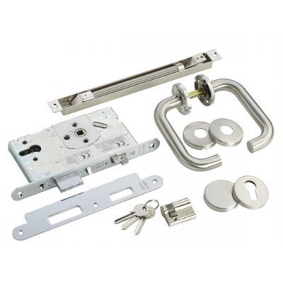 Abloy EL561 kit futura handle set, EA280 door loop and Novel cylinder with 3 keys