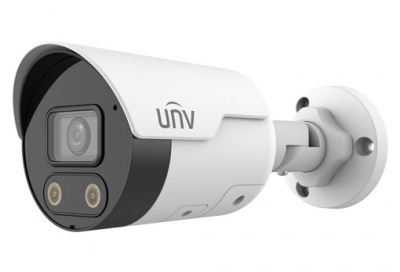 UNV UIPC2128SB-ADF28KMC- IO AI 8MP Active Deterrence 2.8MM Fixed IP IR Mini Bullet With Built In Microphone and Speaker