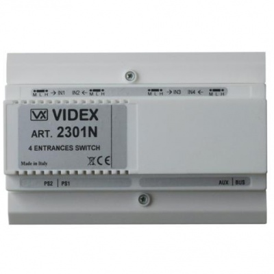 Videx 2301N 2-4 Entrance Exchange Unit Multiple Door Switcher for VX2300