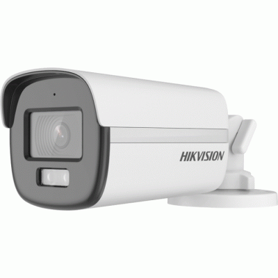 Hikvision DS-2CE12KF0T-FS(3.6MM) Analogue HD Turbo 4 in 1 Bullet Camera 5MP ColorVu 3.6mm, 40m White Light, IP67, 12VDC, AoC, Mic
