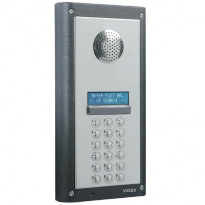 Videx 4202/1/S  Surface 4000 Series Modular Audio Digital Door Panel with Display for VX2200 Series Systems