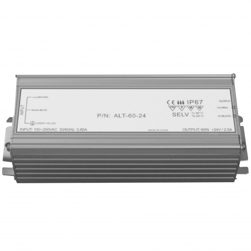 GJD ALT-60-24 PSU input 100-250v ac, output 24v 60w IP67