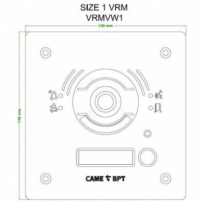 BPT VRMV8 panel 8 buttons