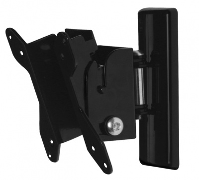 B-Tech BT7518-PRO/PB Flat Screen Wall Mount with Tilt & Swivel (VESA 100) - Piano Black