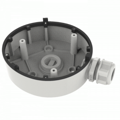 Hikvision DS-1280ZJ-TR12 Back box white - Junction Box for Turret/Dome Cameras, Aluminum Alloy