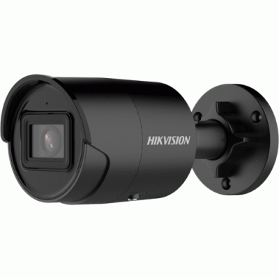 Hikvision DS-2CD2046G2-IU(2.8MM)(BLACK) IP Bullet Camera 4MP AcuSense Darkfighter 2.8mm, 40m IR, WDR, IP67, PoE, Micro SD, Mic