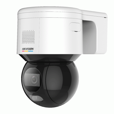 Hikvision DS-2DE3A400BW-DE(F1)(S5) IP Pan Tilt Dome Camera 4MP ColorVu 4.0mm 30m white light, WDR, IP66, PoE, Speaker, Audio in - out