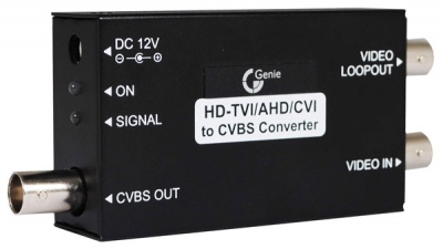 Genie AHD HDTVI HDCVI to Composite video converter
