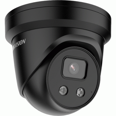 Hikvision DS-2CD2346G2-IU(2.8MM)(BLACK) IP Turret Camera 4MP AcuSense Darkfighter 2.8mm, 30m IR, WDR, IP67, PoE, Micro SD, Mic