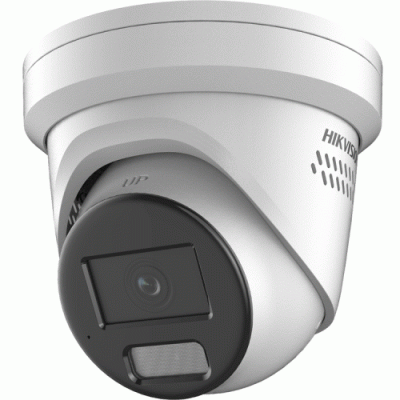 Hikvision DS-2CD2347G2-LSU-SL(4.0MM) IP Turret Camera 4MP ColorVu AcuSense Liveguard 4.0mm, 30m White Light, WDR, IP67, PoE, Micro SD, Mic, Alarm I/O, Audio I/O