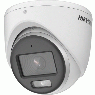 Hikvision DS-2CE70KF0T-MFS(3.6MM) Analogue HD Turbo 4 in 1 Turret Camera 5MP ColorVu 3.6mm, 20m White Light, WDR, IP67, 12VDC, Mic