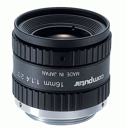 Computar M1614-MP2 2/3'' C 16.0mm F1.4-16C Megapixel Fixed, Manual Iris