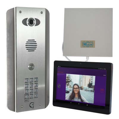 AES Praetorian PRAE-IP-ASK-MONITOR WiFi Video System SS with Keypad Monitor Kit