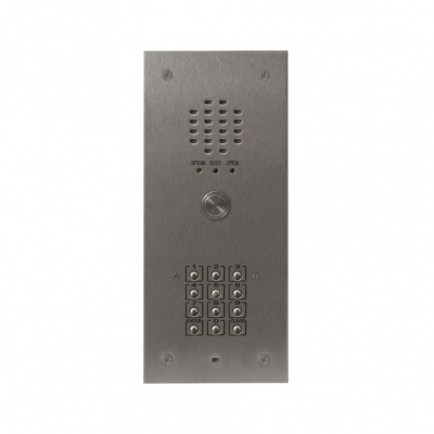 Videx VR120/136-1/CL 1 button flush panel IP55 with Code lock