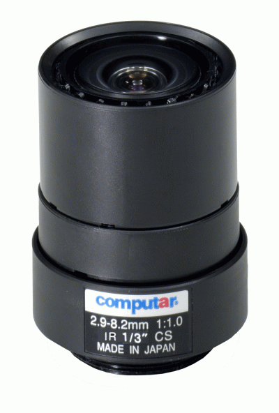 Computar A4Z2812CS-MPIR 1/3'' CS 3MP 2.8-10mm Varifocal Manual iris