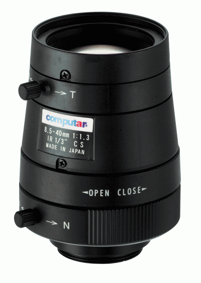1/3'' CS-M 8.5 - 40.0mm F1.3 - C Varifocal Manual IR Pass Optics