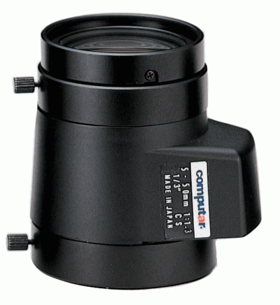 Capcom TG10Z0513AFCS 1/3'' CS-M 5.0 - 50.0mm F1.3 - 360 Aspherical Varifocal Video Drive