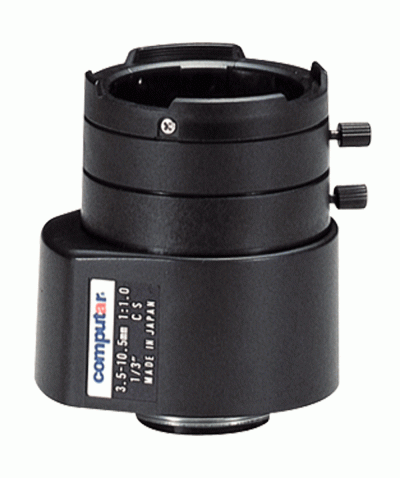 Computar TG3Z3510FCS 1/3'' CS-M 3.5 - 10.5mm F1.0 - 360 Aspherical Varifocal Direct Drive