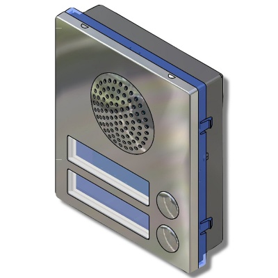 Videx 4837-2 2 Button 4000 Series Audio Module 3+1 Wiring