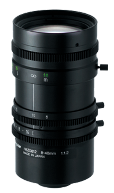 Computar H6Z0812 1/2'' C mount 8.0-48mm F1.2-16C Manual zoom, Focus and Iris