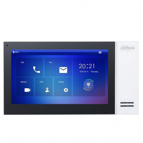 Dahua VTH2421FW-P-W-B 7'' Touch Screen monitor 1024 x 600 PoE White