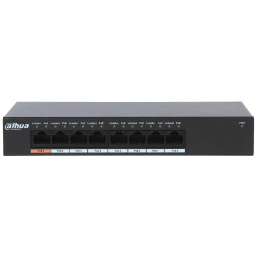 Dahua  PFS3008-8GT-96  8-Port Unmanaged Desktop Switch with 8 Port PoE