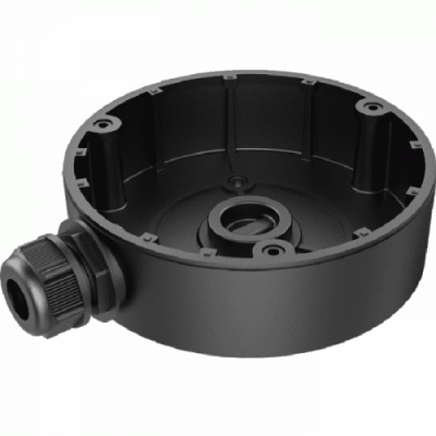 Hikvision DS-1280ZJ-DM8(BLACK) Back box black - Junction Box for Dome Camera, Aluminum Alloy