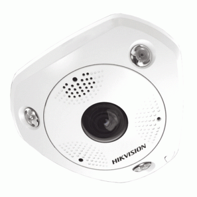 Hikvision DS-2CD63C5G0-IVS(1.29MM) IP Fisheye Dome Camera 12MP DeepinView 1.29mm, 15m IR, WDR, IP67, PoE, Micro SD, Mic, Speaker