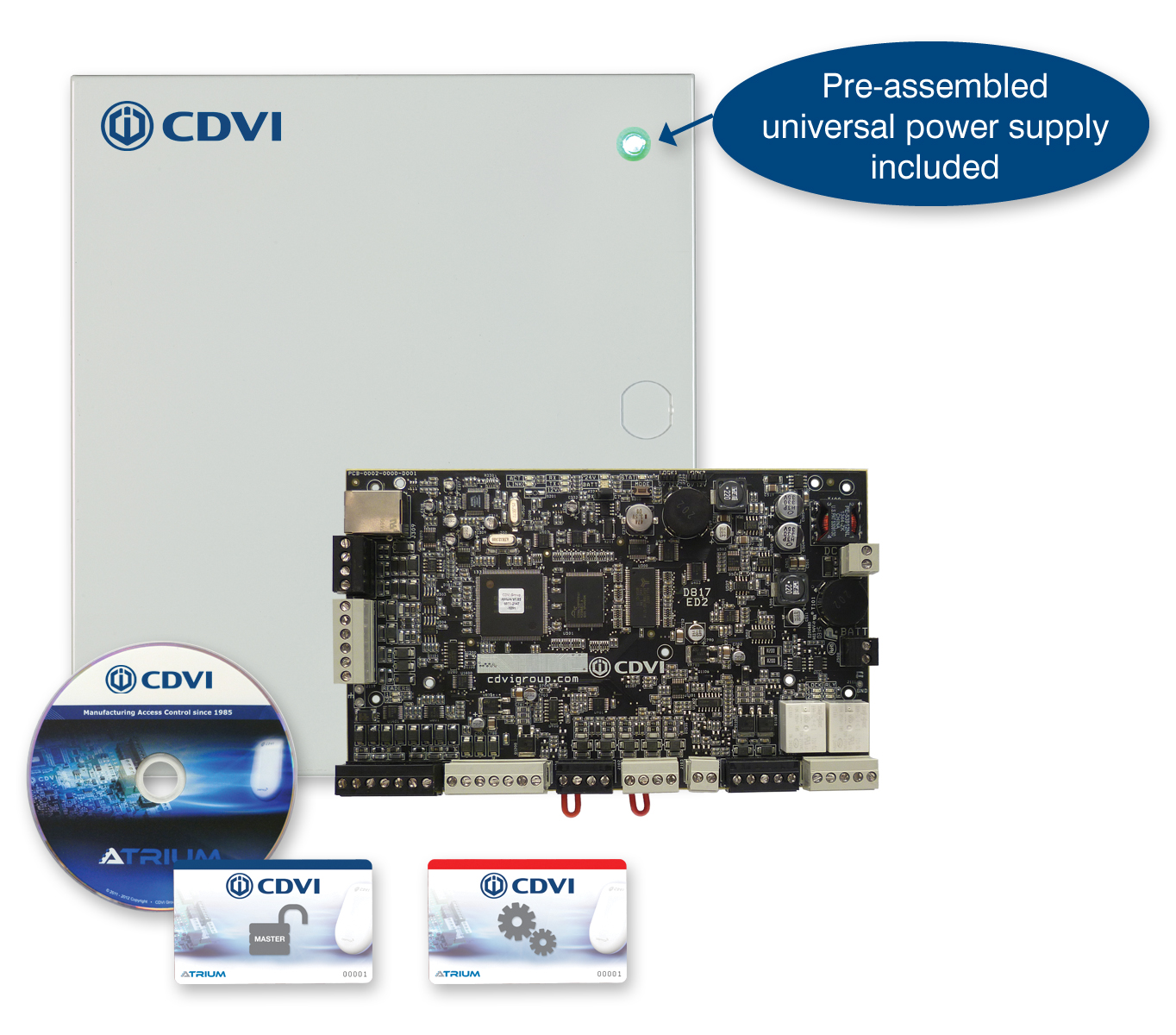 CDVI Atrium A22 2 door controller with web server