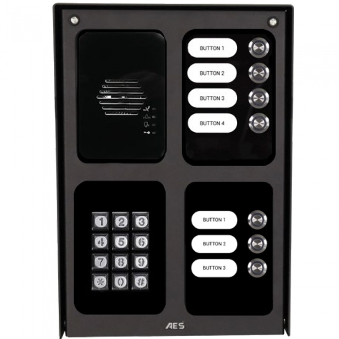 AES MMOD-IBK7-EU 7 Button GSM Assembled Modular Unit with keypad