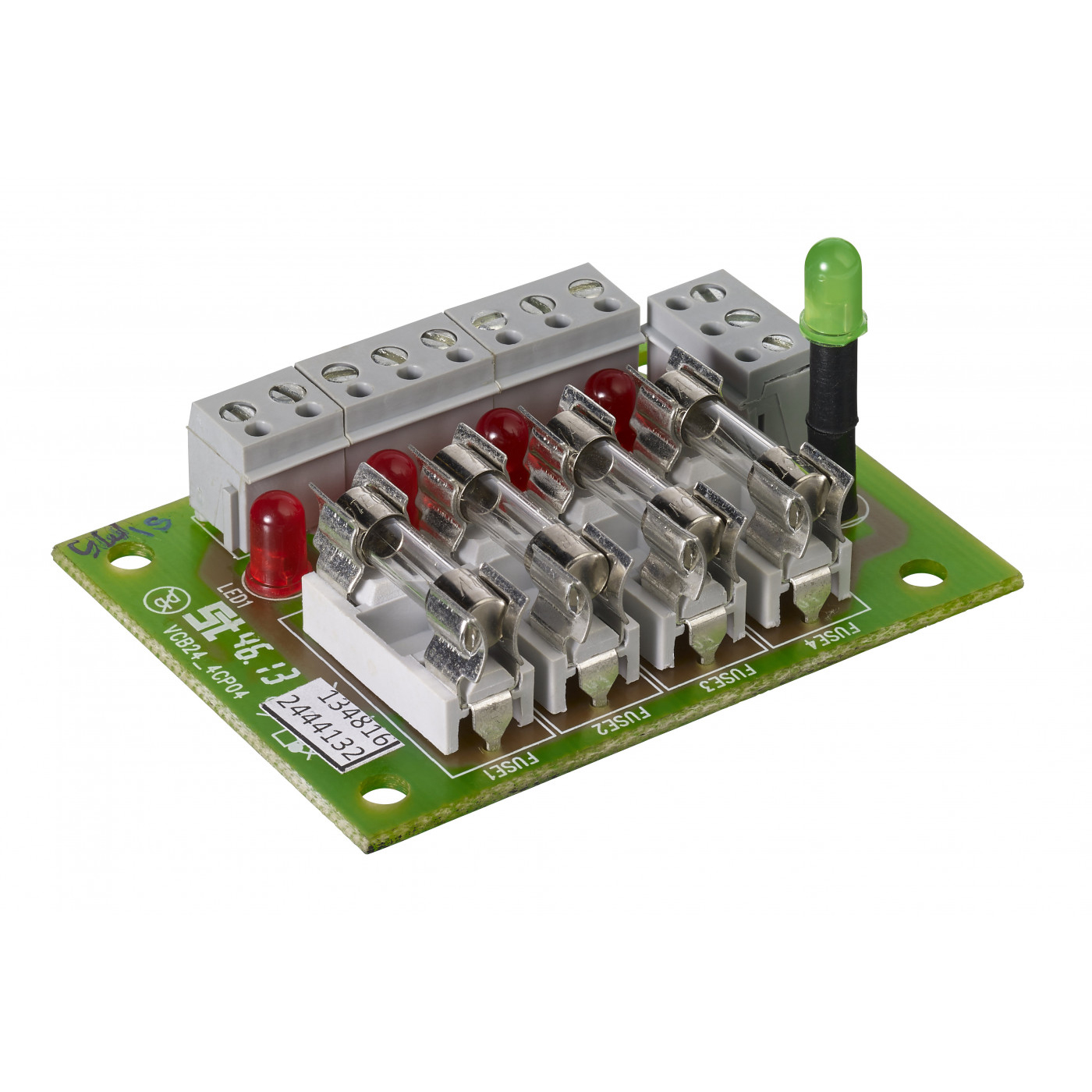 SSP 4WAY PCB board with 4 individual fused 1 amp outputs