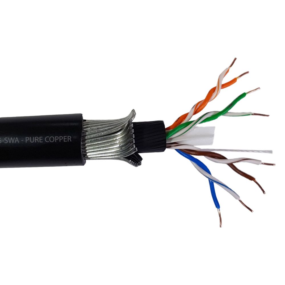 CAB50MCAT5ESWA 50m Armoured CAT5e U/UTP SWA PE Cable