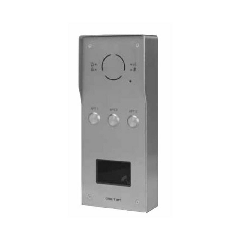 BPT VRMAP1 1 button audio panel with panel mount proximity reader housing