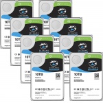 80TB (8X10Tb) Seagate Skyhawk Surveillance drive installed and configured