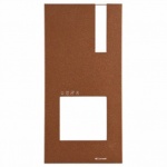 Comelit 4793MC Corten Faceplate for Quadra Panel with Mechanical Buttons