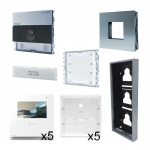 Comelit UVIPS5-C-I PAC 5 Way Ultra VIP Kit with Prox Cutout and Icona
